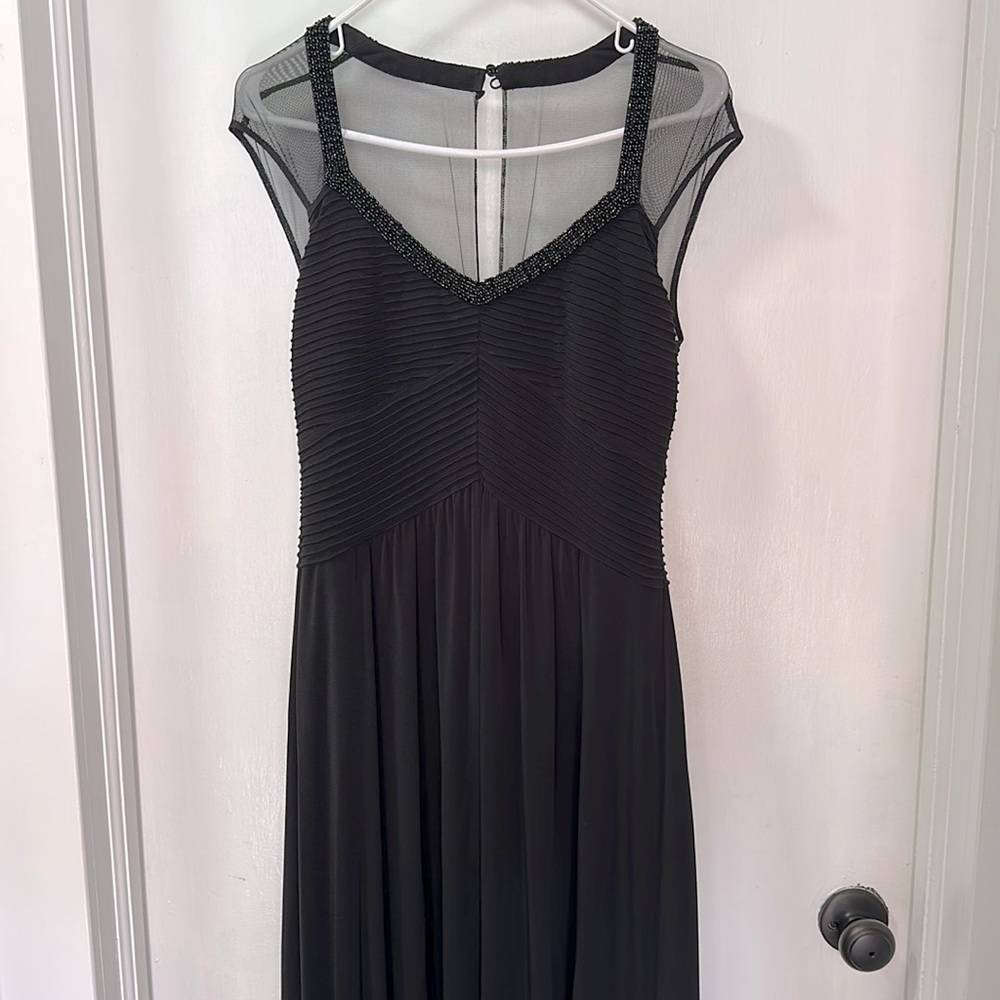 Calvin Klein size 8 black floor length dress